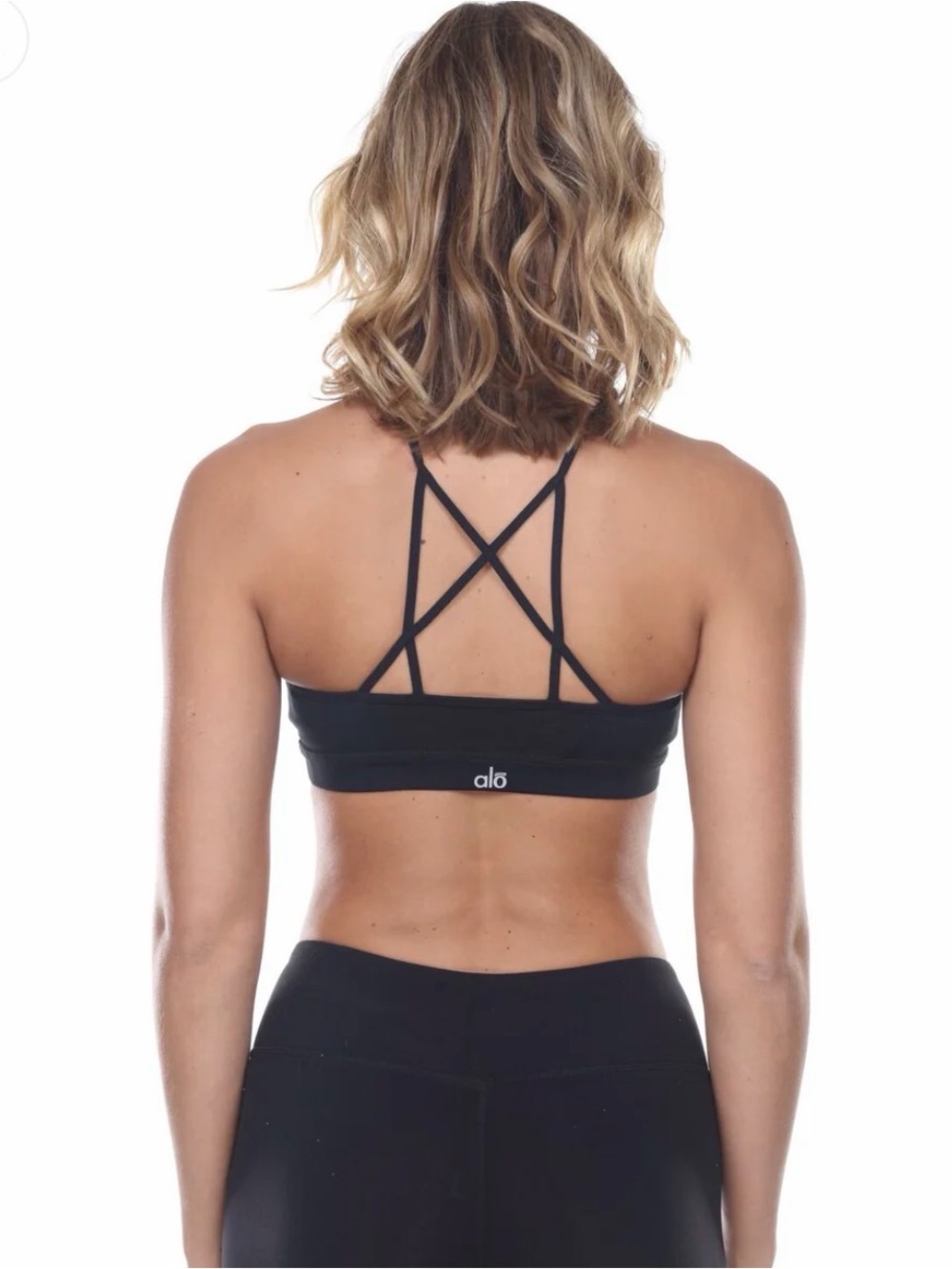Alo Yoga Goddess Sports Bra Black Sz. M